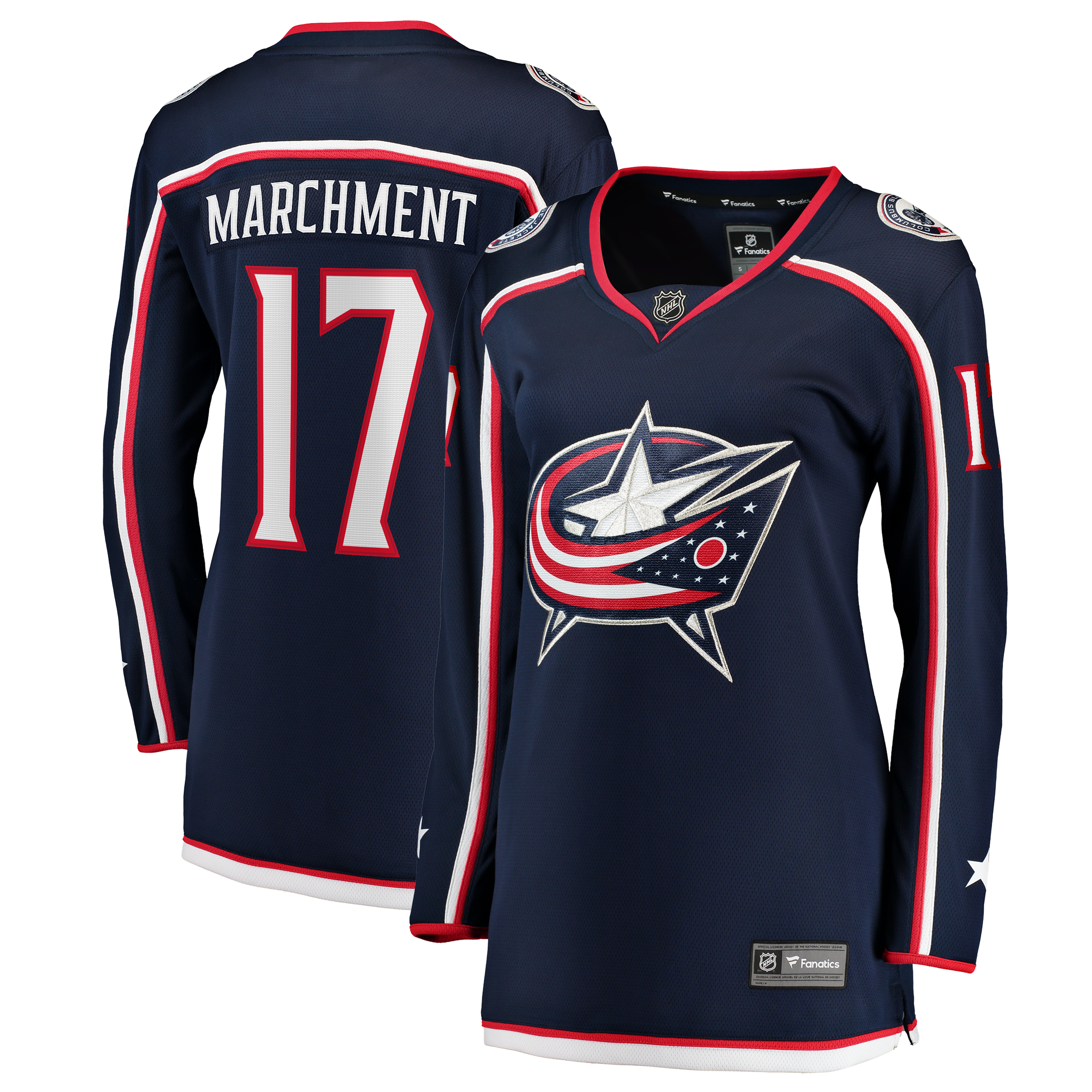 Women's Fanatics Mason Marchment Navy Columbus Blue Jackets Home Breakaway Player Jersey